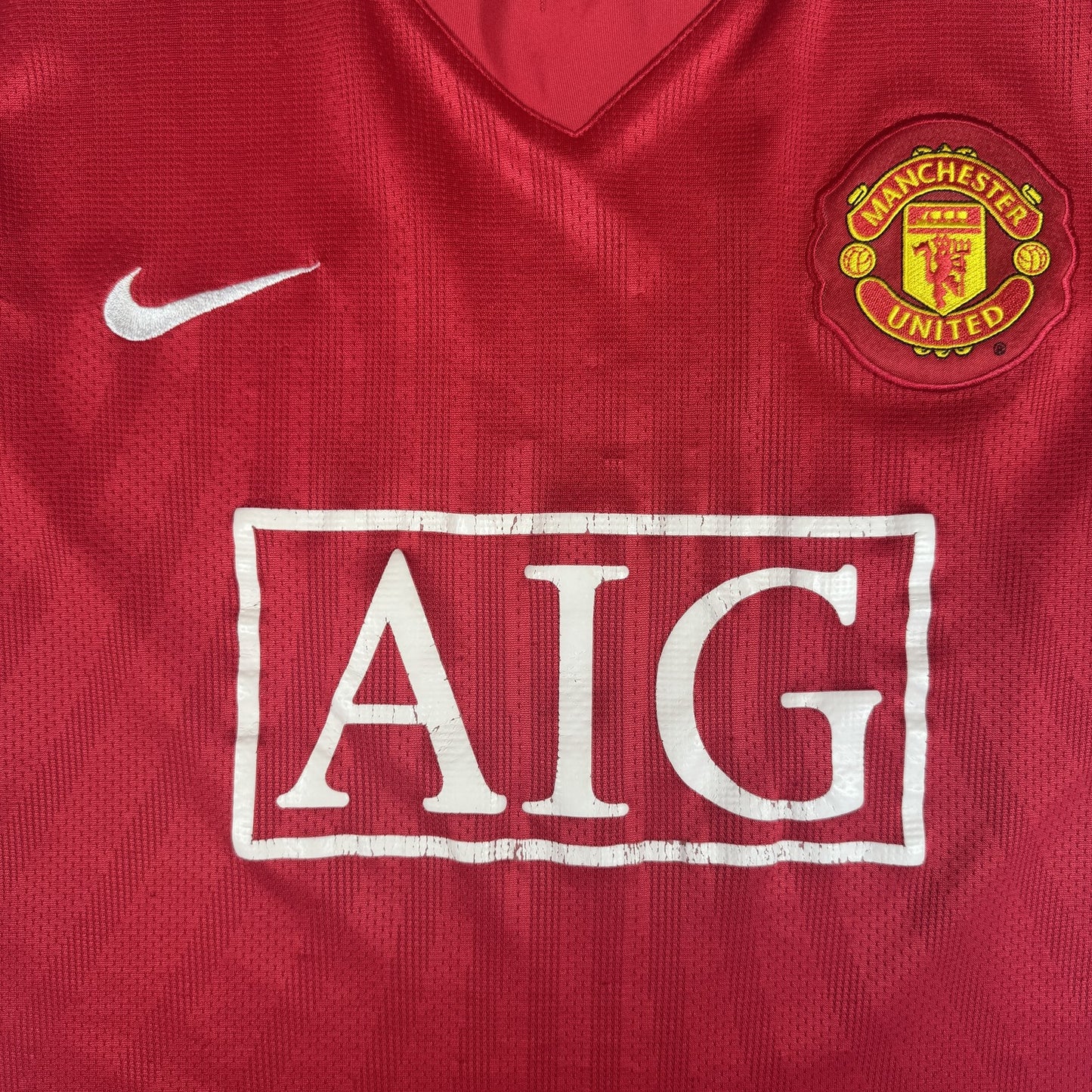 Manchester United 2007/2008/2009 Home Football Shirt XL