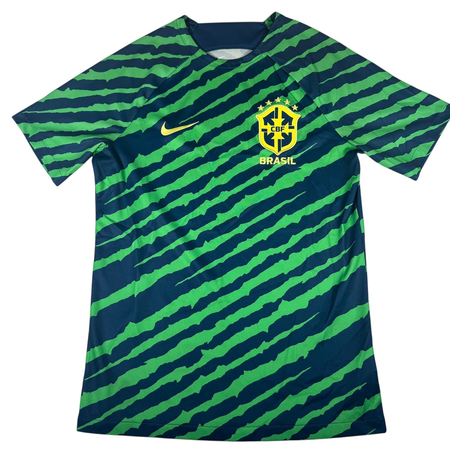 Brazil 2022/2023 Pre-Match Training Football Shirt Medium