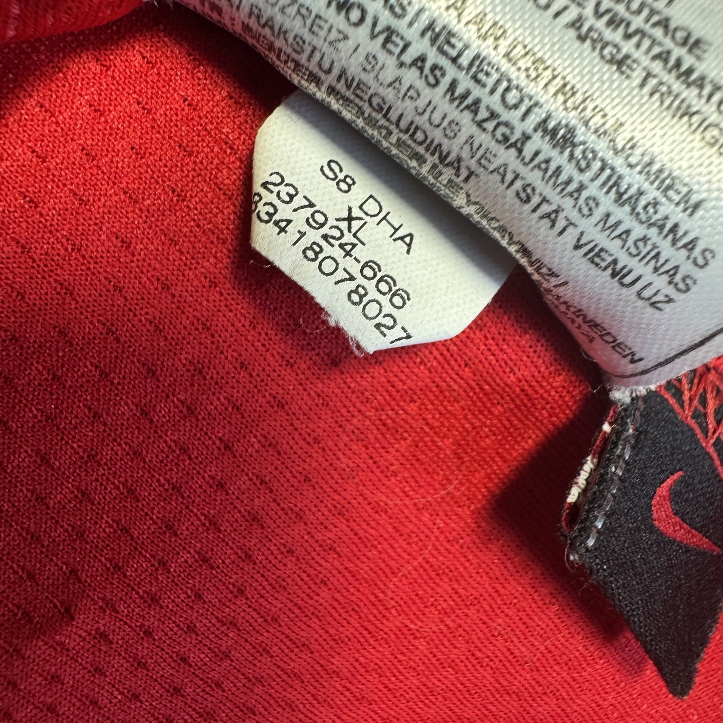 Manchester United 2007/2008/2009 Home Football Shirt XL