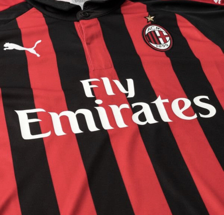 ac milan 2018 2019 home football shirt player spec bnwt bnib large 15