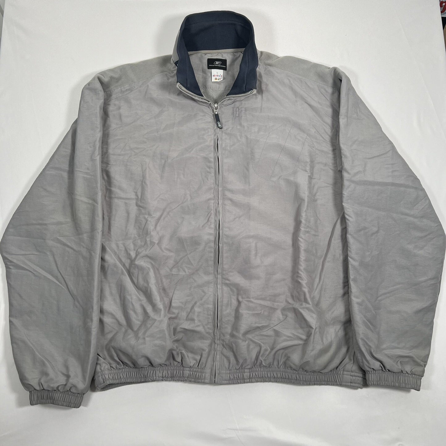 manchester city 2005 2006 reebok grey football jacket coat large1