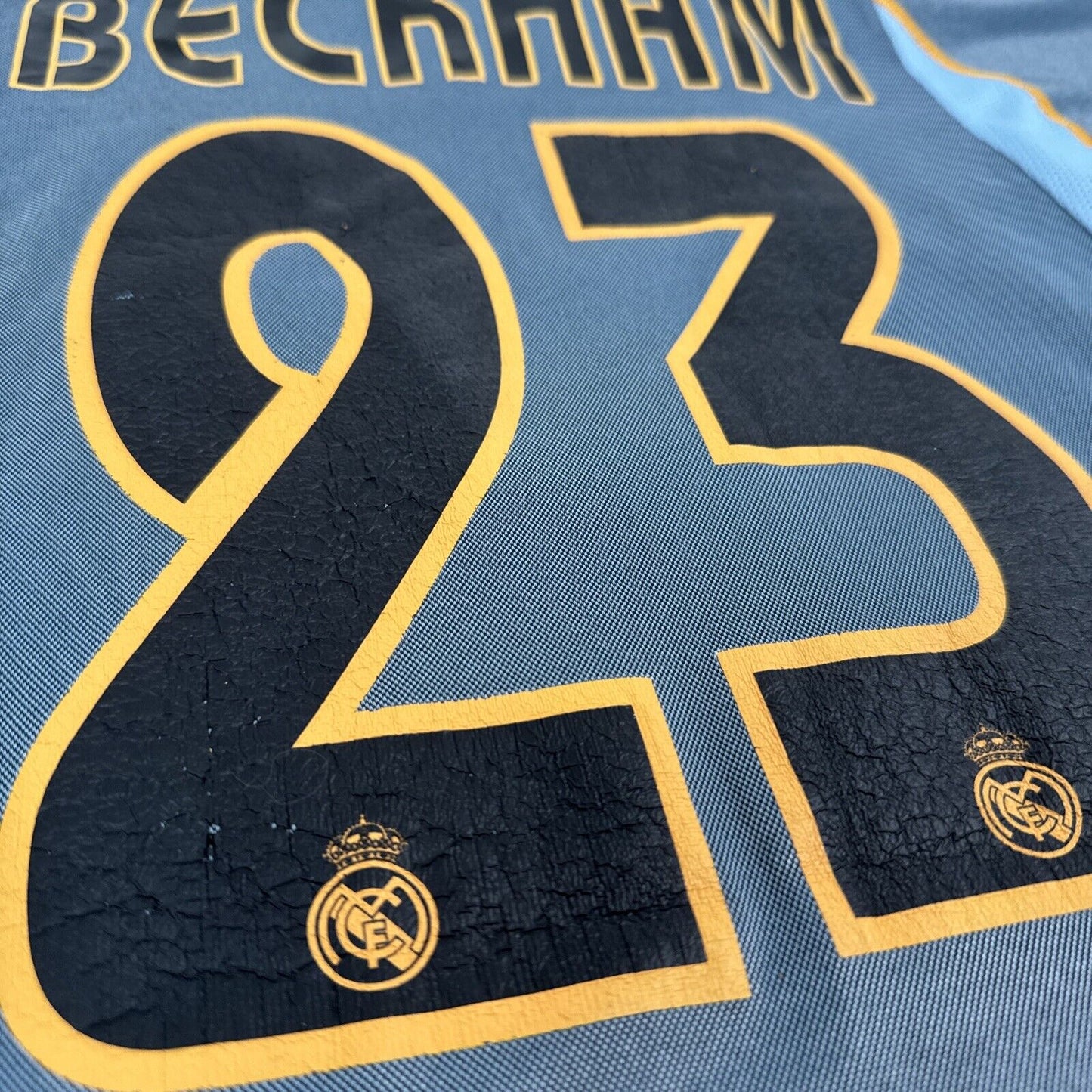 beckham 23 real madrid 2003 2004 third football shirt men s small7