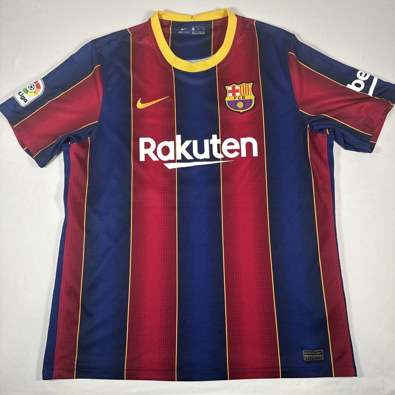 messi 10 barcelona 2020 2021 home football shirt xl4