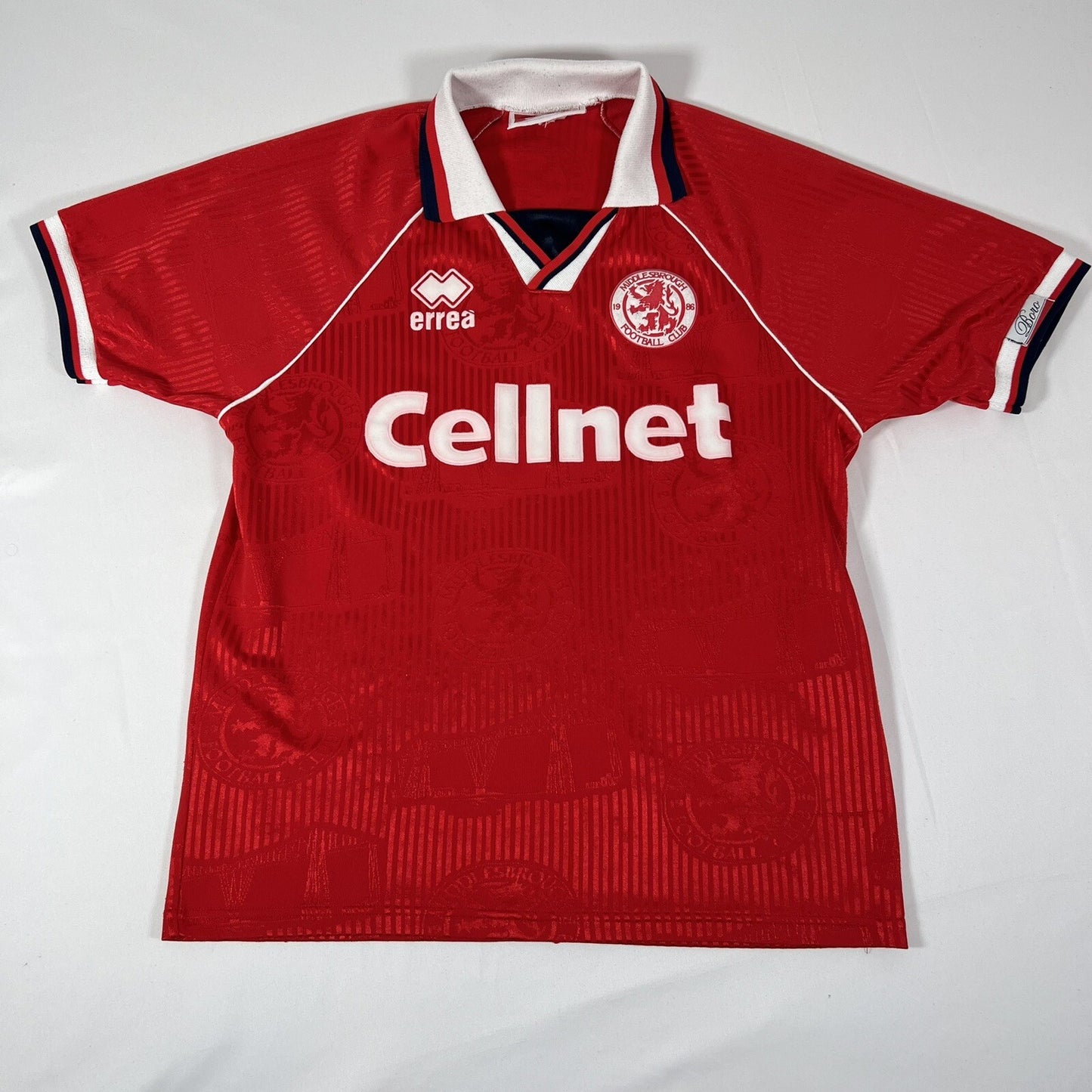 middlesbrough 1995 1996 home football shirt men s small 22