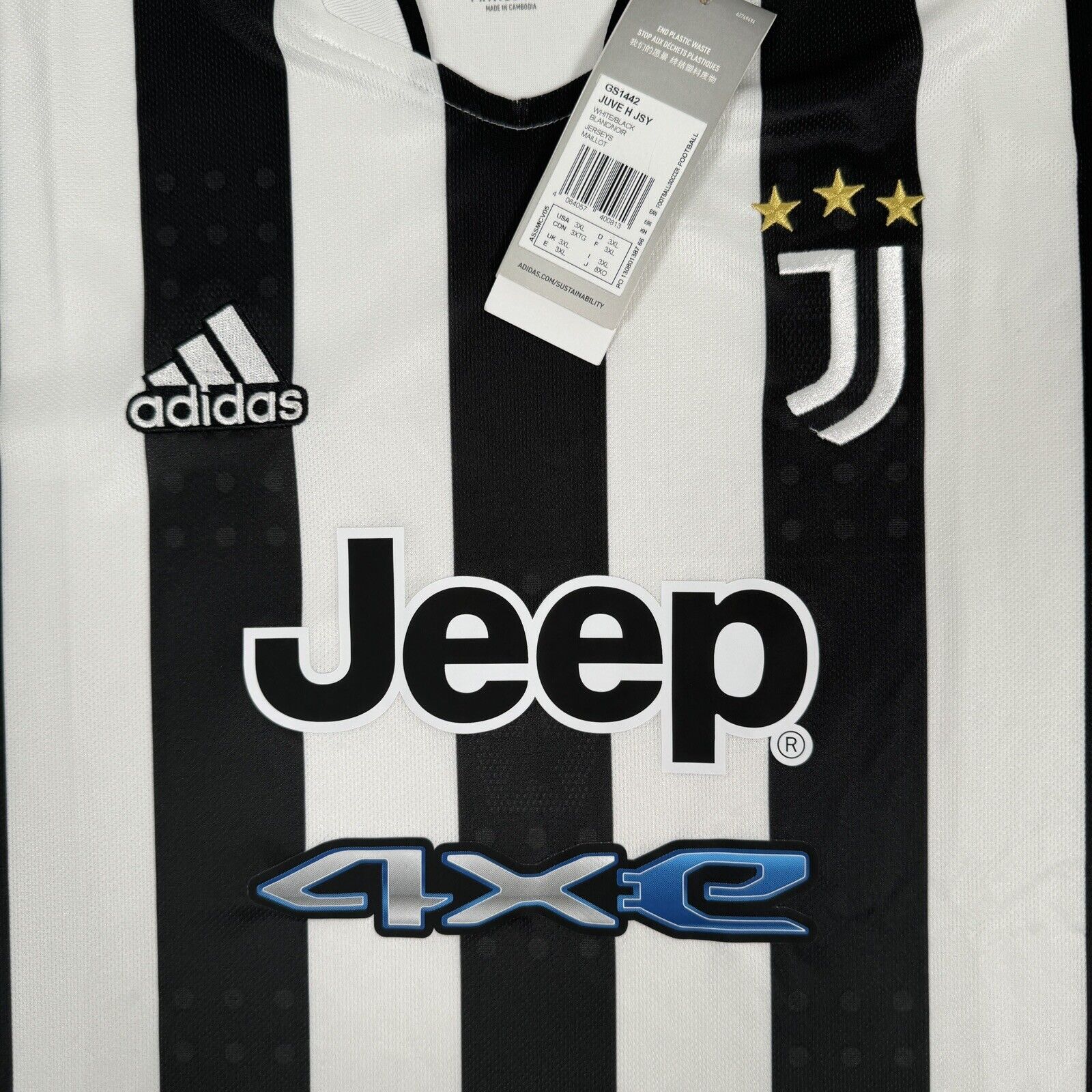 Juventus 2021/2022 Home Football Shirt BNWT Men’s 3XL XXXL - Football Shirt Kingdom