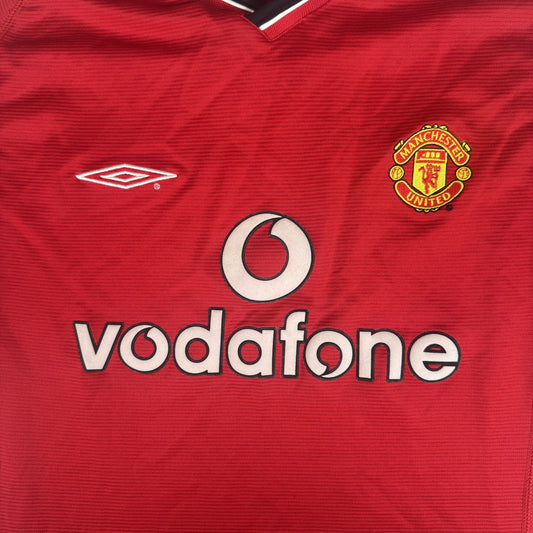 Manchester United 2000/2001/2002 Home Football Shirt  Large