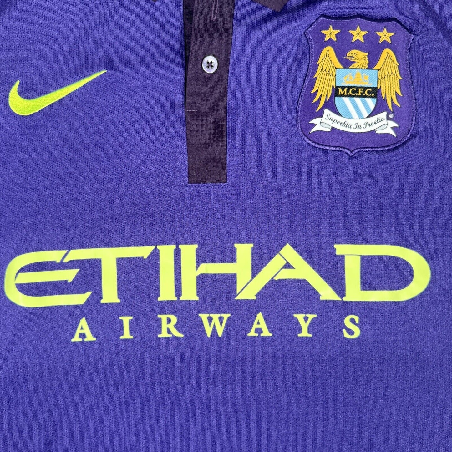 Manchester City 2014/2015 Third Football Shirt Large - Football Shirt Kingdom