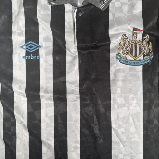 newcastle united 1990 1991 1992 1993 home football shirt men s xl1