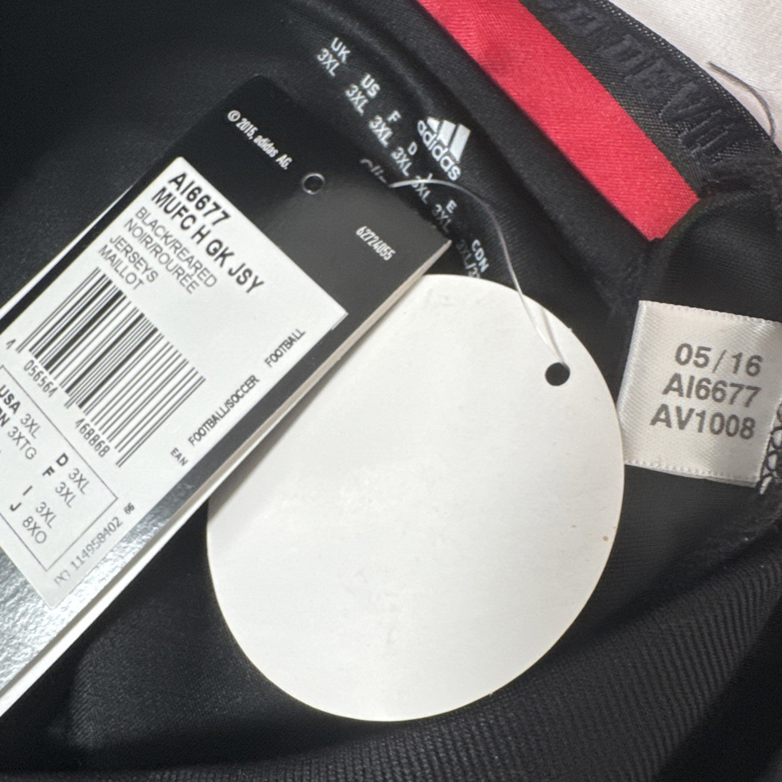 de gea 1 manchester united 2016 2017 goalkeeper football shirt 3xl xxl bnwt5