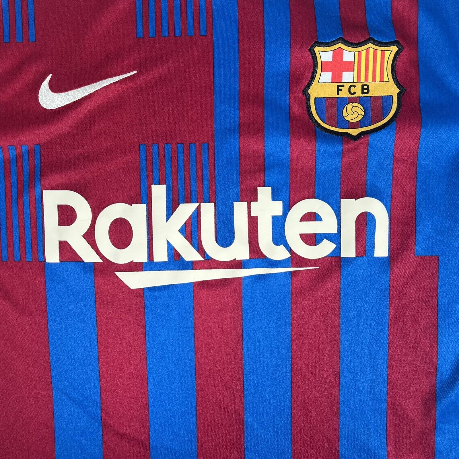 Barcelona 2021/2022 Home Football Shirt  Men’s Medium - Football Shirt Kingdom