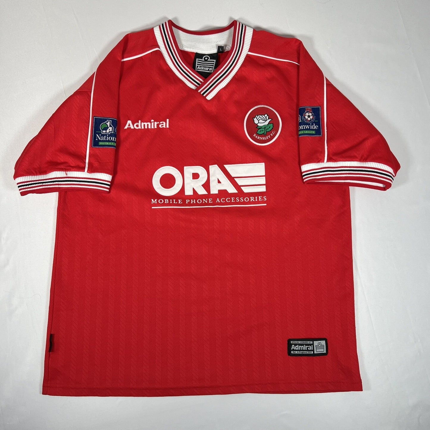 barnsley 1998 1999 home football shirt men s large2