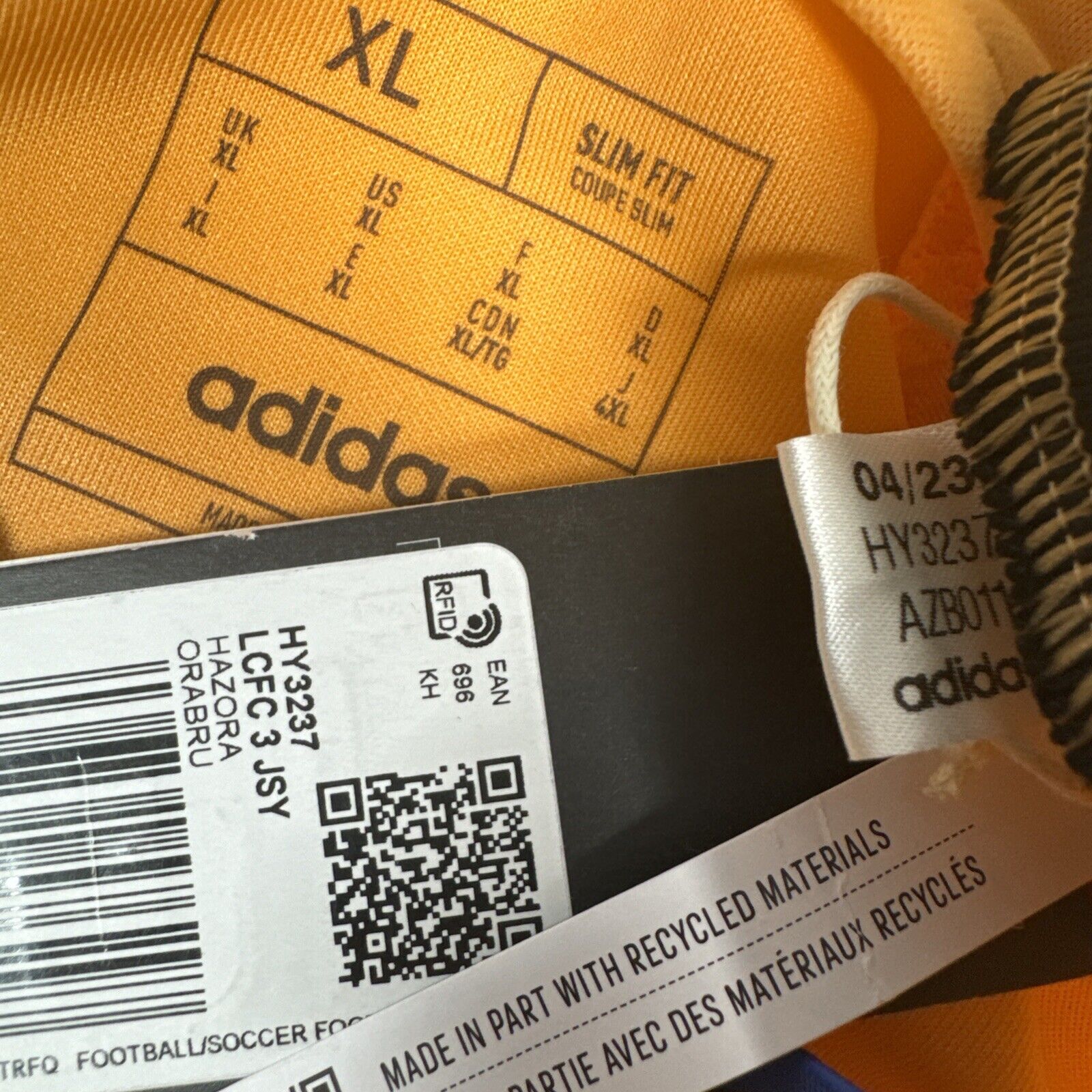 leicester city 2023 2024 third football shirt men s bnwt xl4