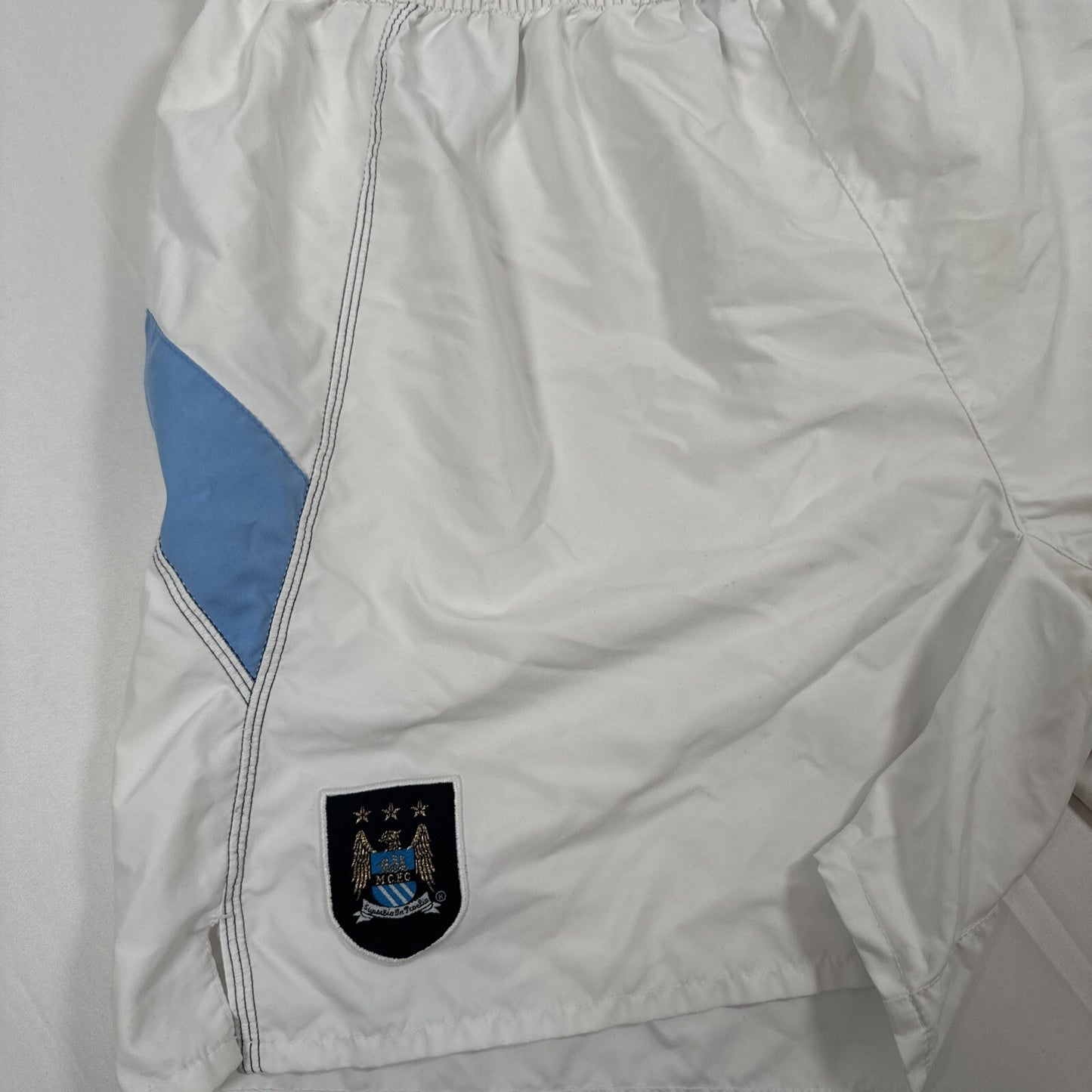 manchester city 2003 2004 reebok home football shorts large 13