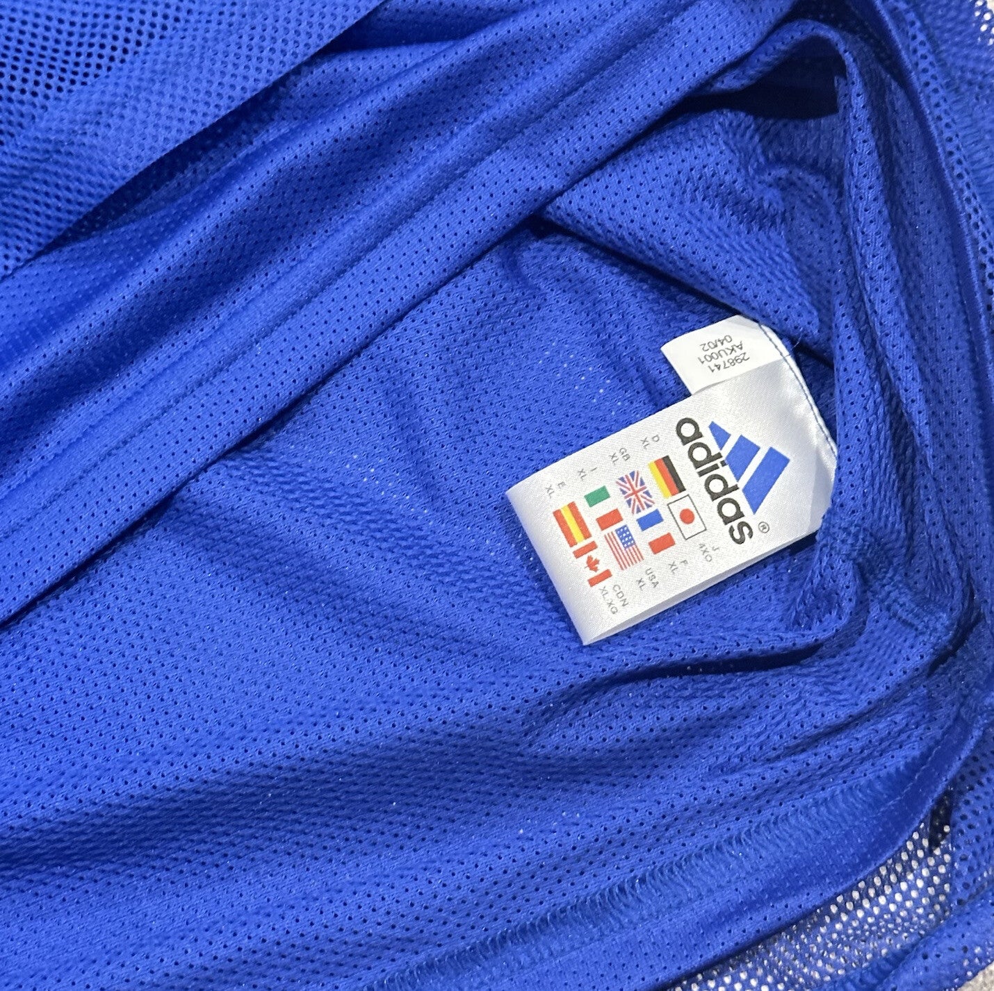 zidane france 2002 world cup player spec home football shirt w tin xl4