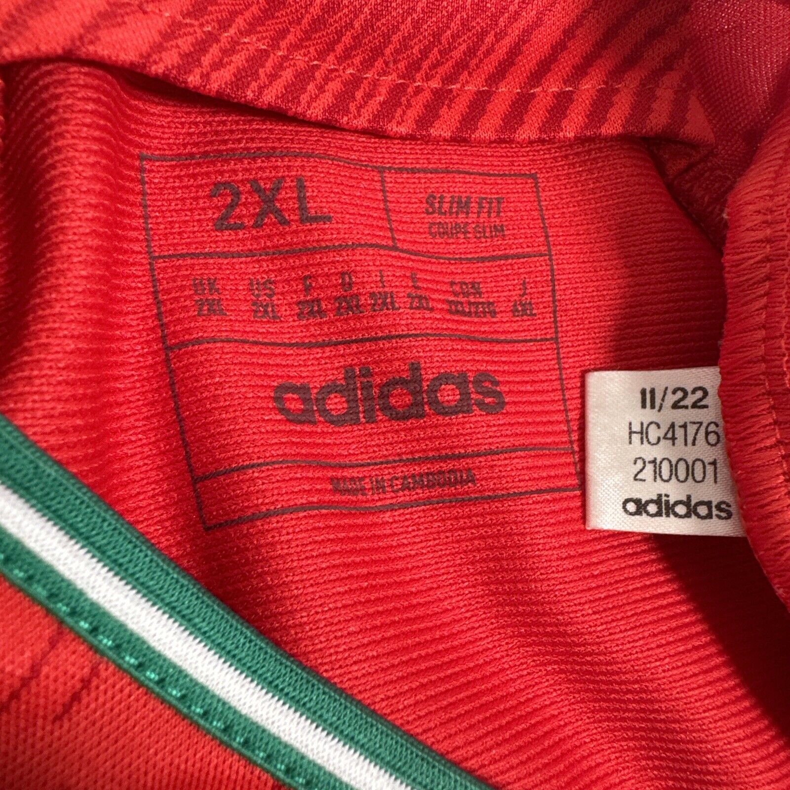 wales 2022 2023 2024 home football shirt men s 2xl xxl4