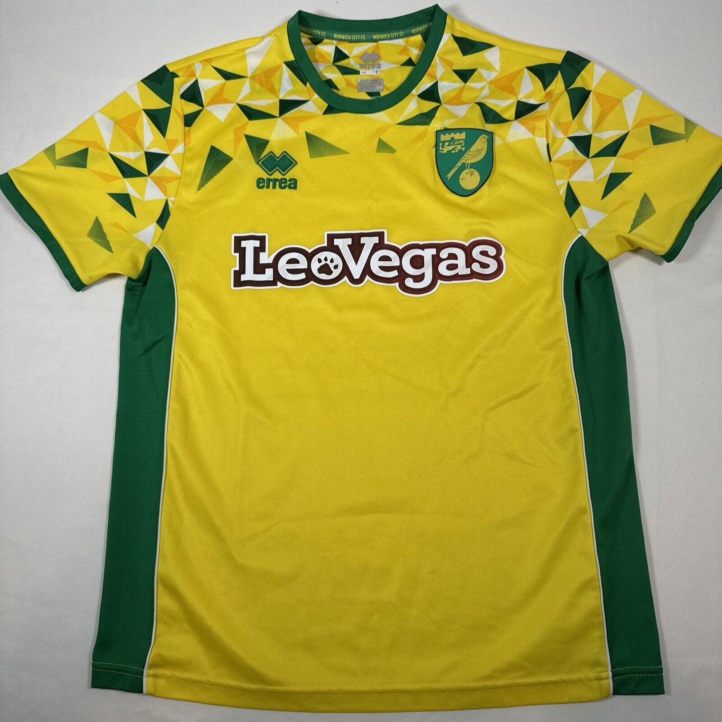 norwich city 2018 2019 home football shirt men s large2