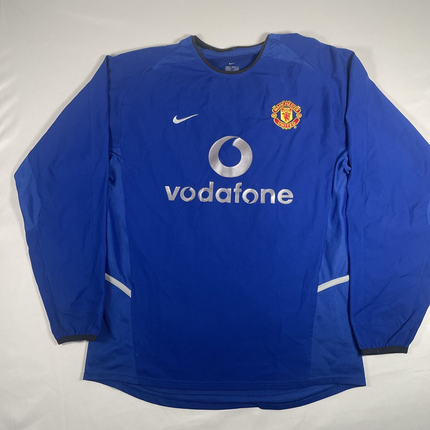 manchester united 2002 2003 third long sleeve football shirt small 12