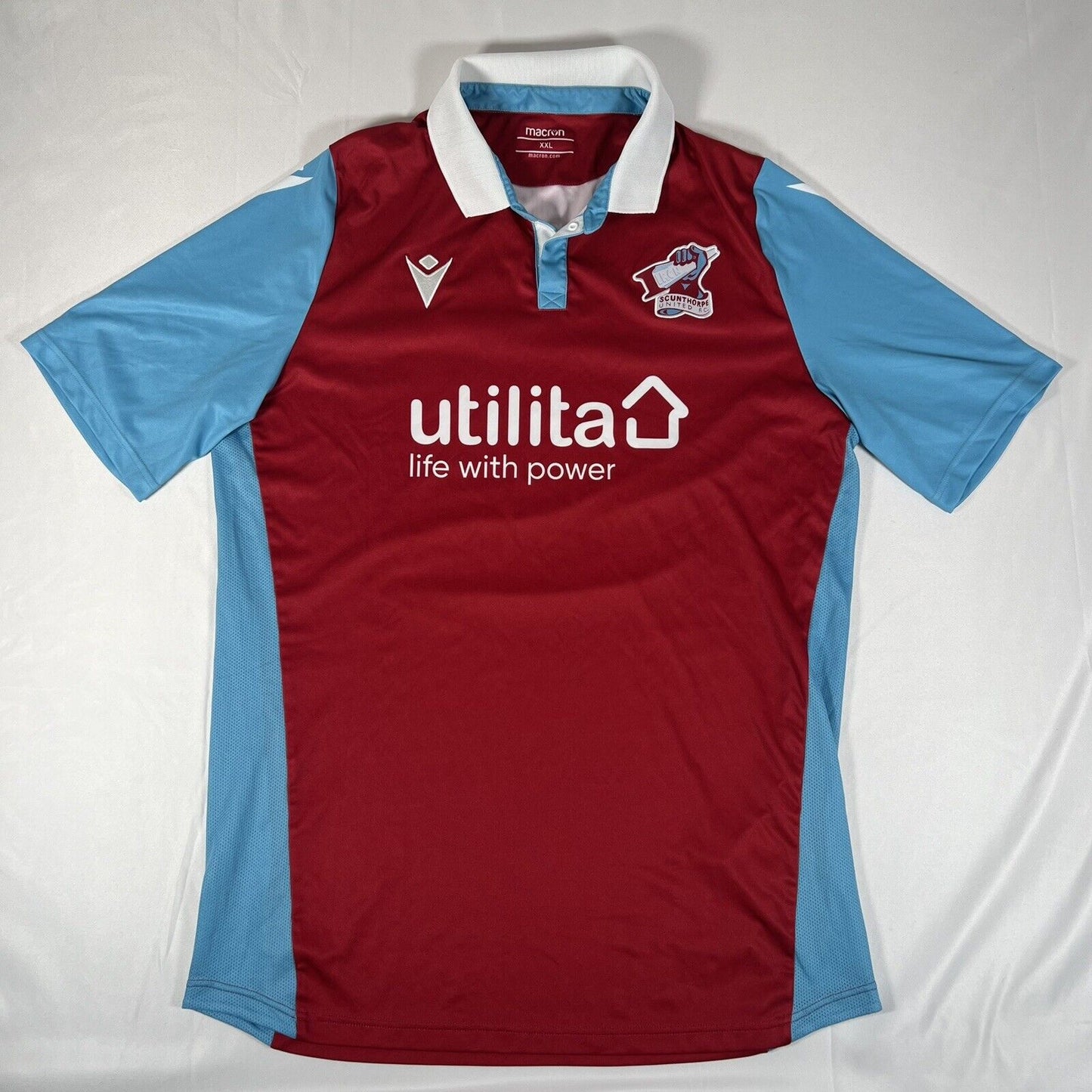 scunthorpe united 2020 2021 home football shirt 2xl xxl2