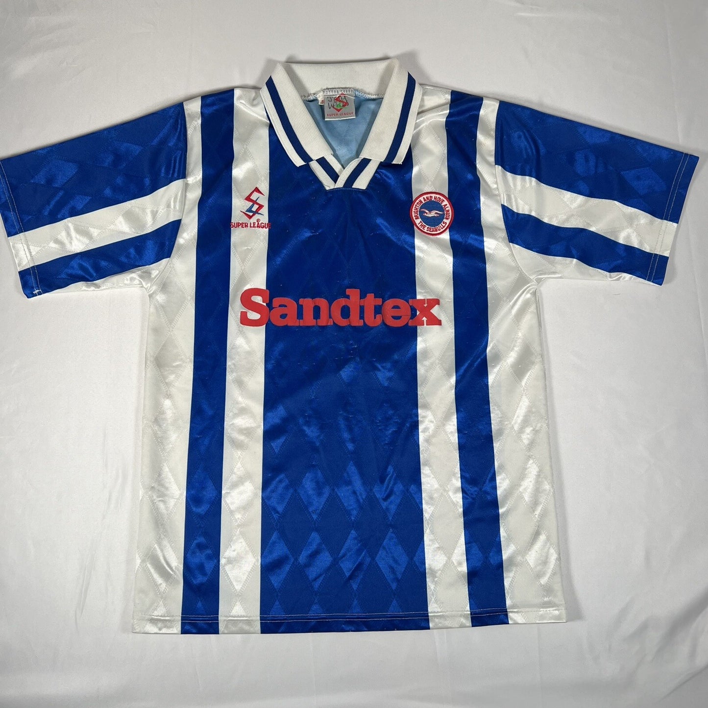 brighton 1997 1998 1999 home football shirt small 12
