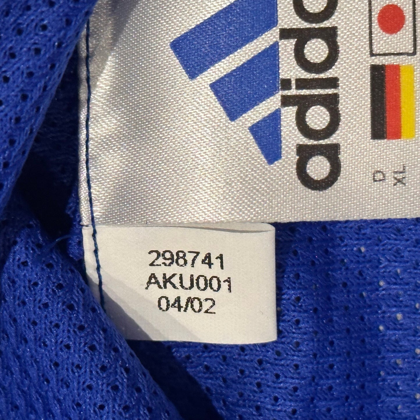 zidane france 2002 world cup player spec home football shirt w tin xl5