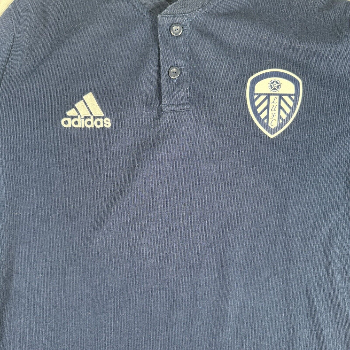 Leeds United 2022/2023 Blue Adidas Training Football Shirt Medium - Football Shirt Kingdom