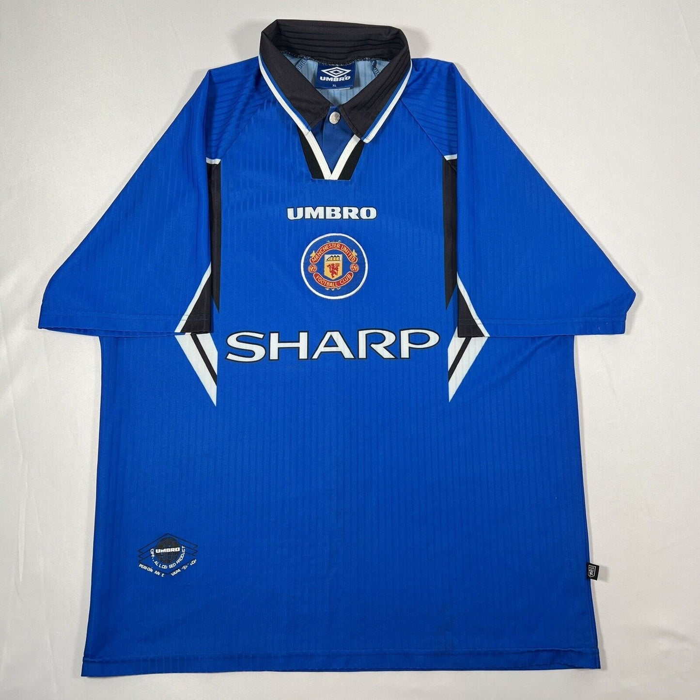 manchester united 1996 1997 1998 third football shirt xl2