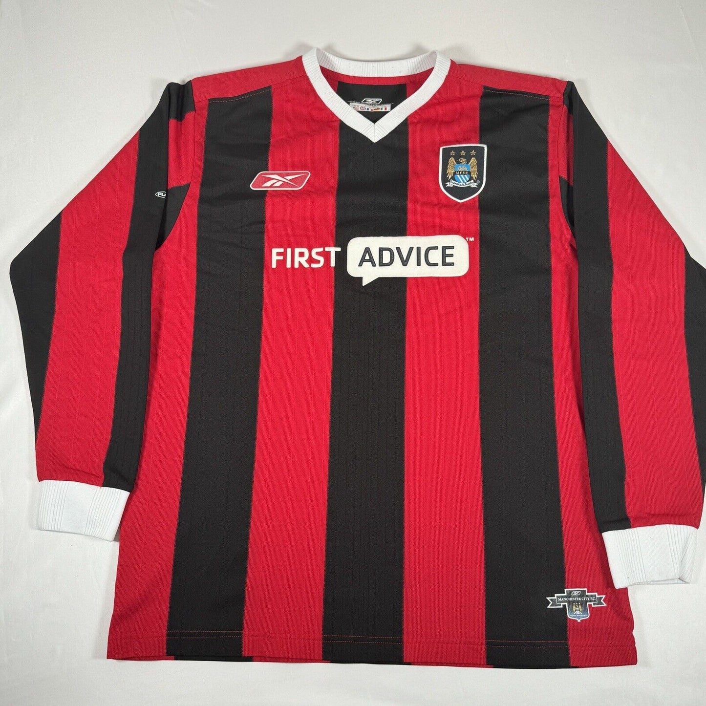 manchester city 2003 2004 away football shirt long sleeve large2