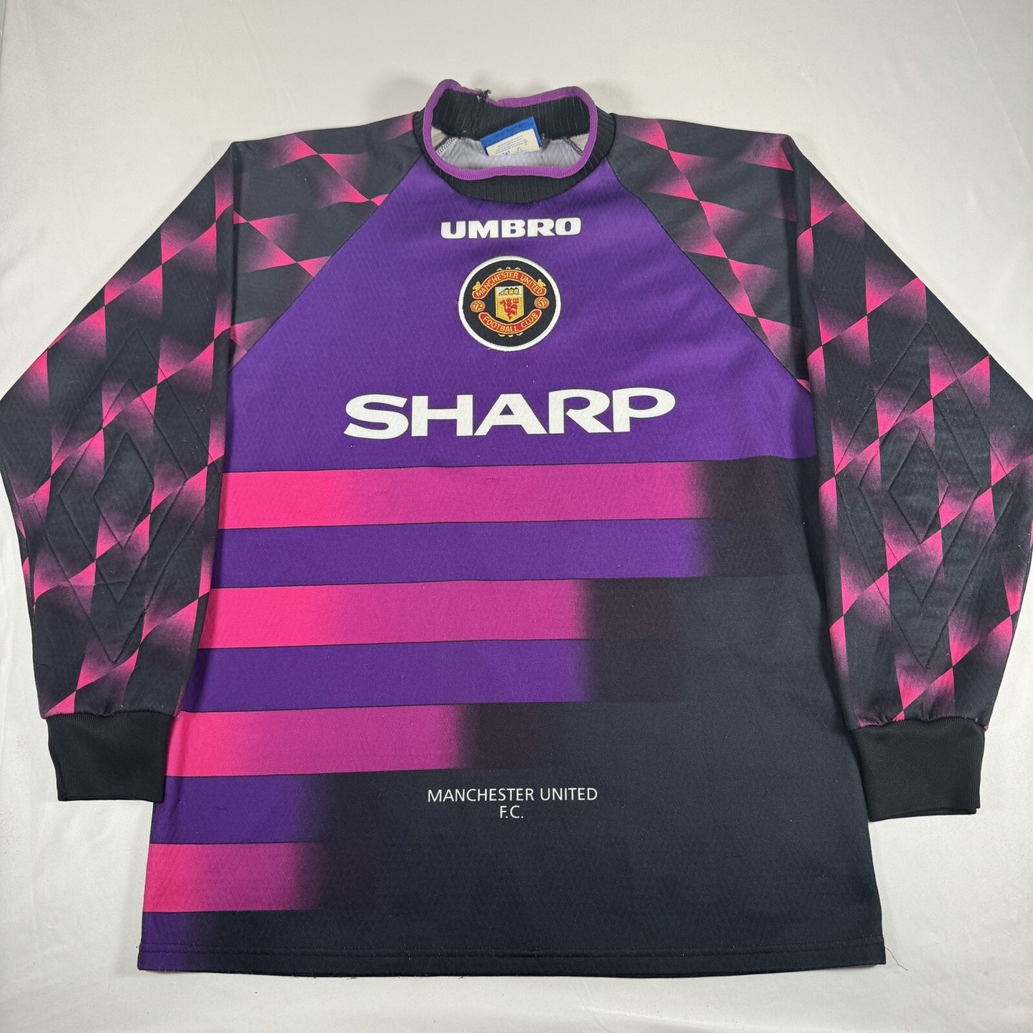 manchester united 1996 1997 goalkeeper football shirt men s medium2