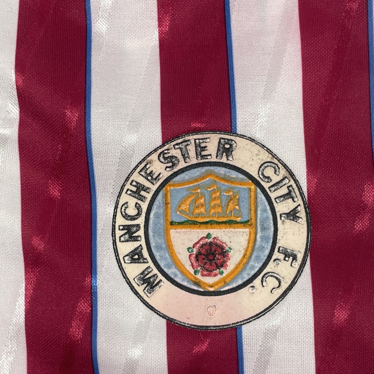 Manchester City 1988/1989/1990 Away Football Shirt Medium - Football Shirt Kingdom