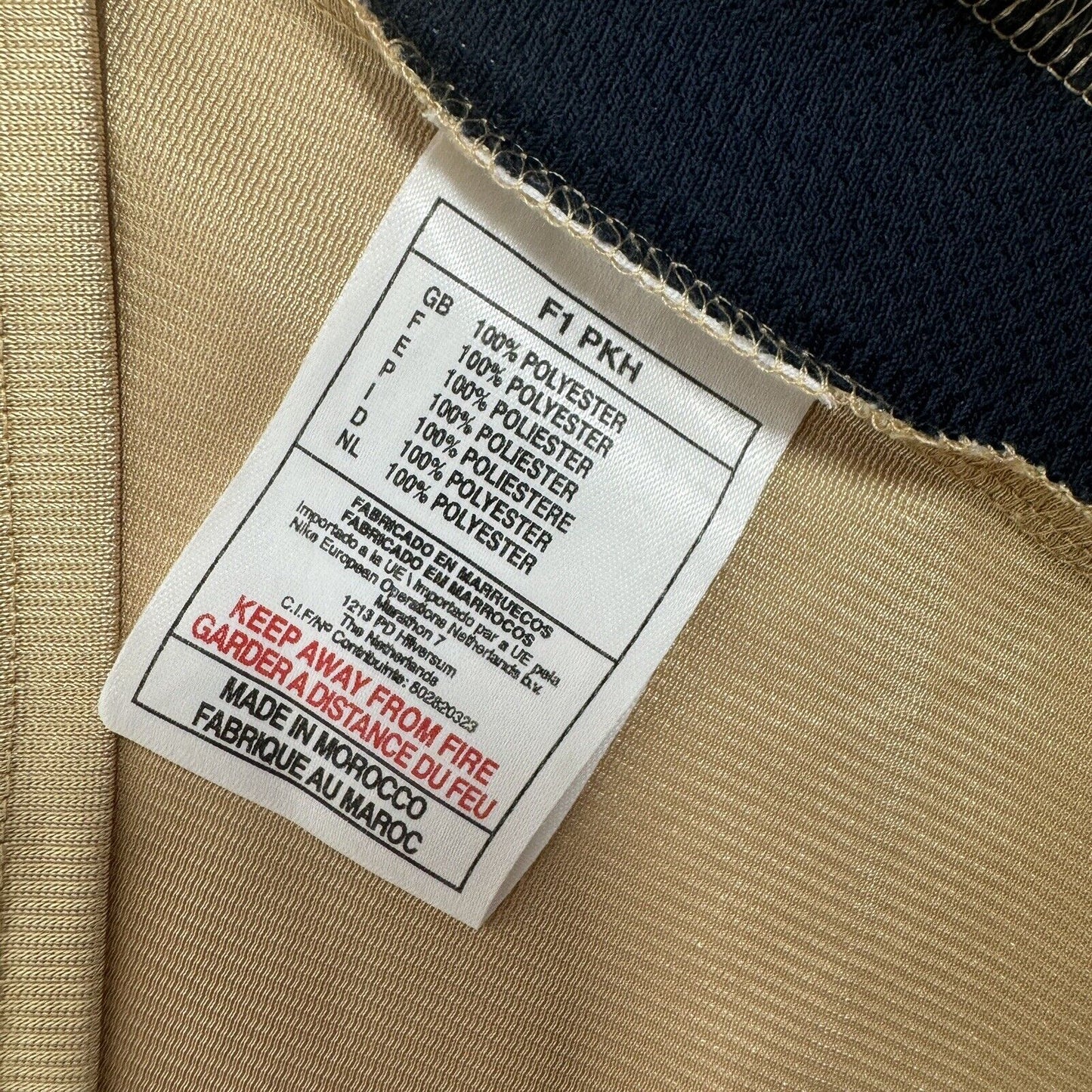 arsenal 2001 2002 away football shirt gold xl5