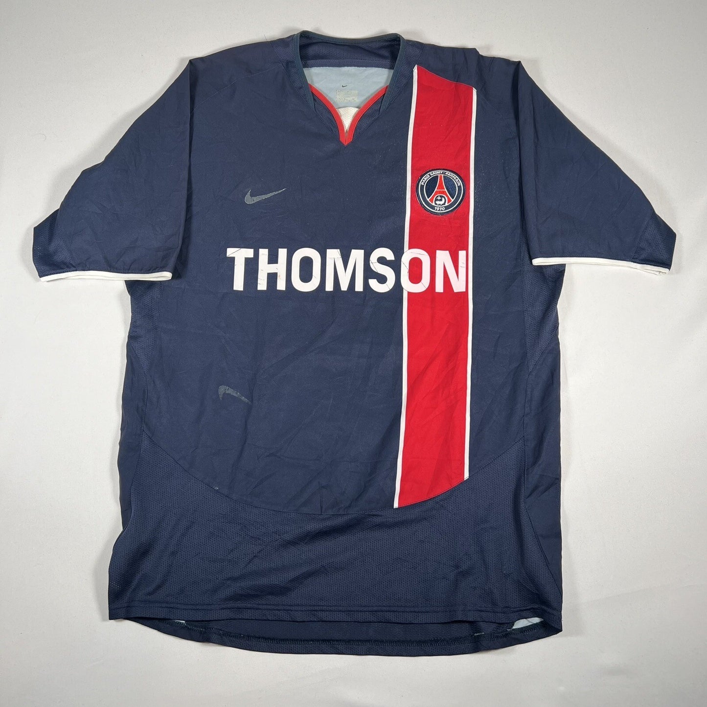 psg paris saint germain 2003 2004 home football shirt medium 12