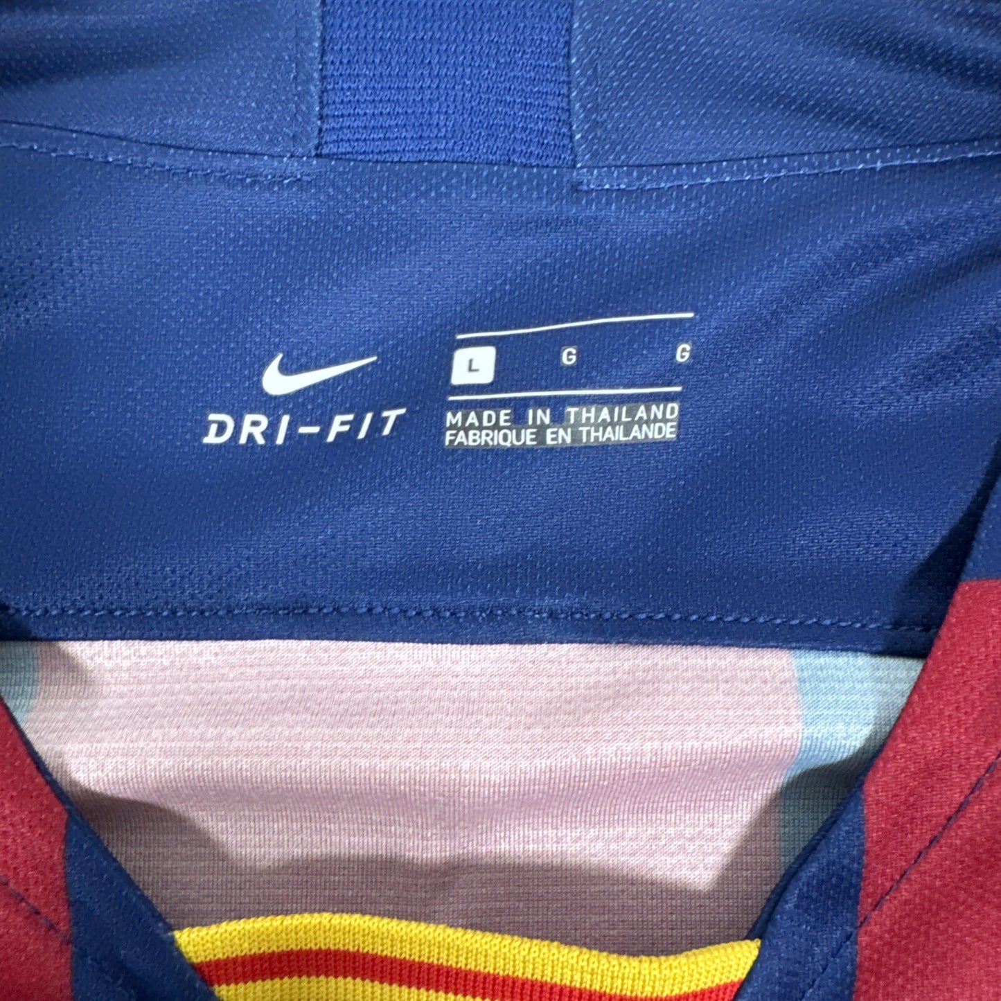 de jong 21 barcelona 2019 2020 home football shirt men s large5