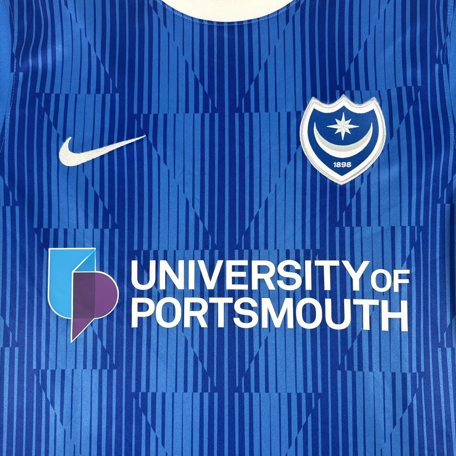 Portsmouth 2023/2024 Home Football Shirt  Men’s Large - Football Shirt Kingdom