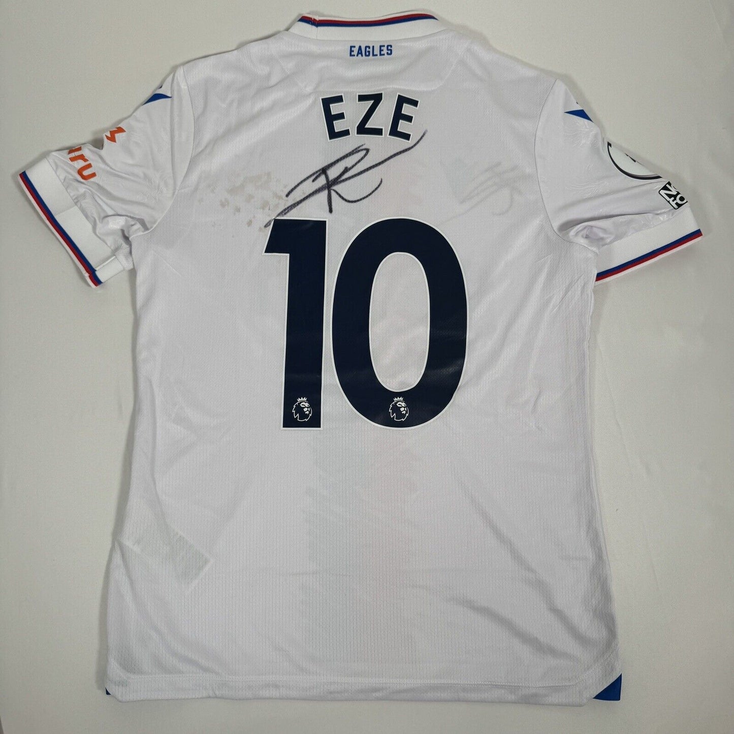 match worn signed eze 10 crystal palace 2022 2023 away poppy football shirt5