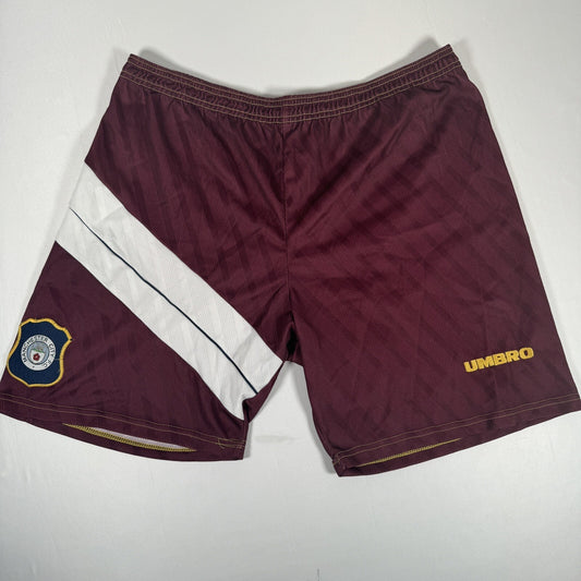 manchester city 1996 1997 away football shorts umbro men s xl1