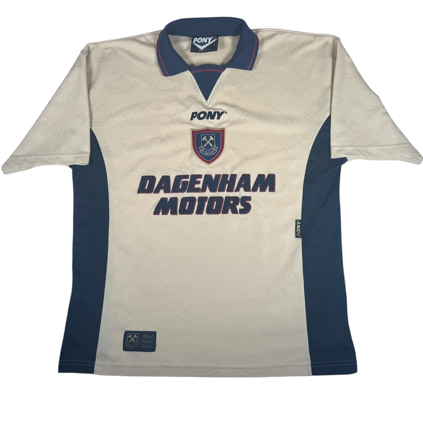 West Ham United 1996/1997 Away Football Shirt  Large