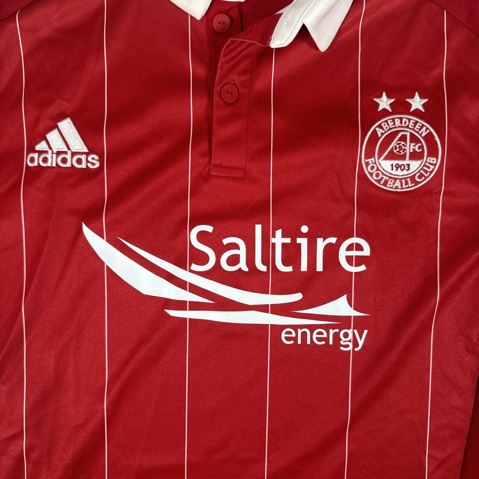 Aberdeen 2016/2017 Home Football Shirt  Men’s Medium - Football Shirt Kingdom