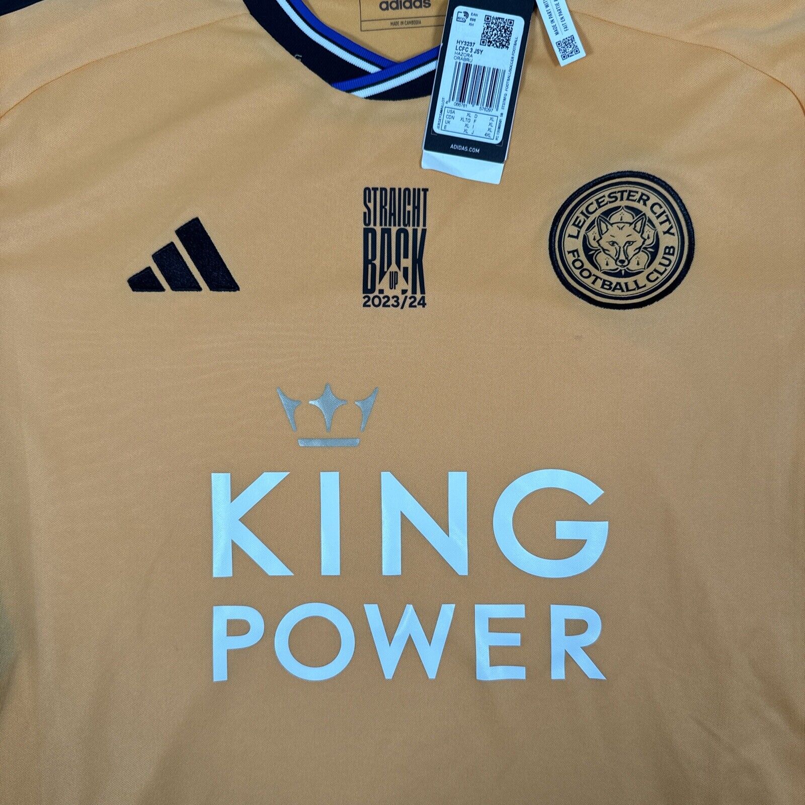 Leicester City 2023/2024 Third Football Shirt Men’s BNWT XL - Football Shirt Kingdom
