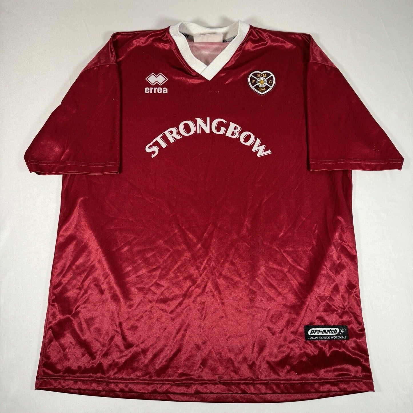 hearts heart of midlothian 2001 2002 home football shirt xl 2xl2
