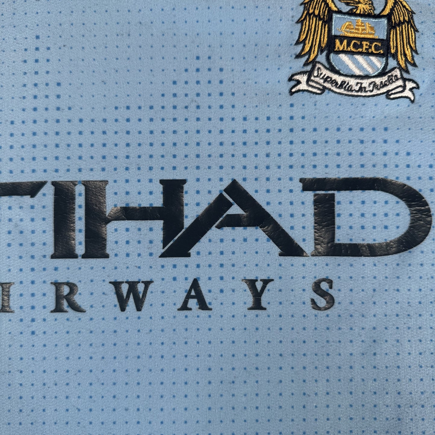 Manchester City 2011/2012 Home Football Shirt Large
