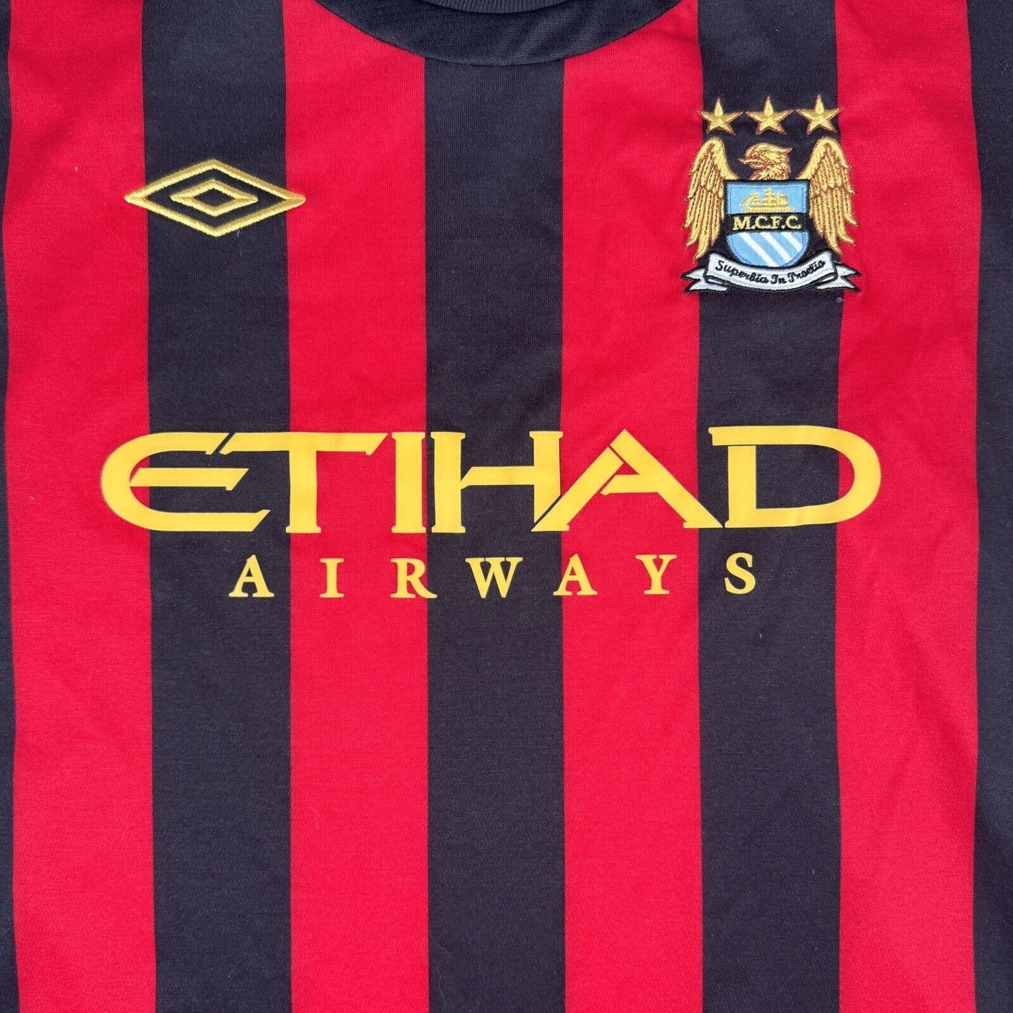 Manchester City 2011/2012 Away Football Shirt Men’s 44 / XL - Football Shirt Kingdom