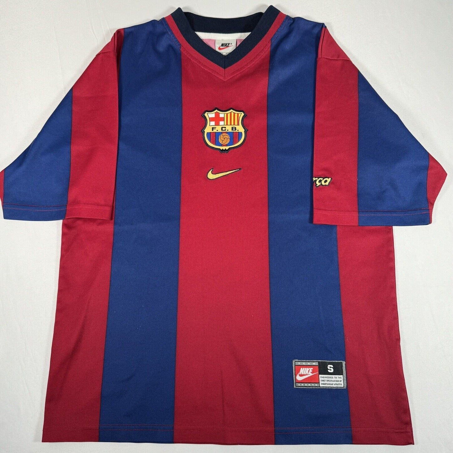 barcelona 1998 1999 home football shirt small2