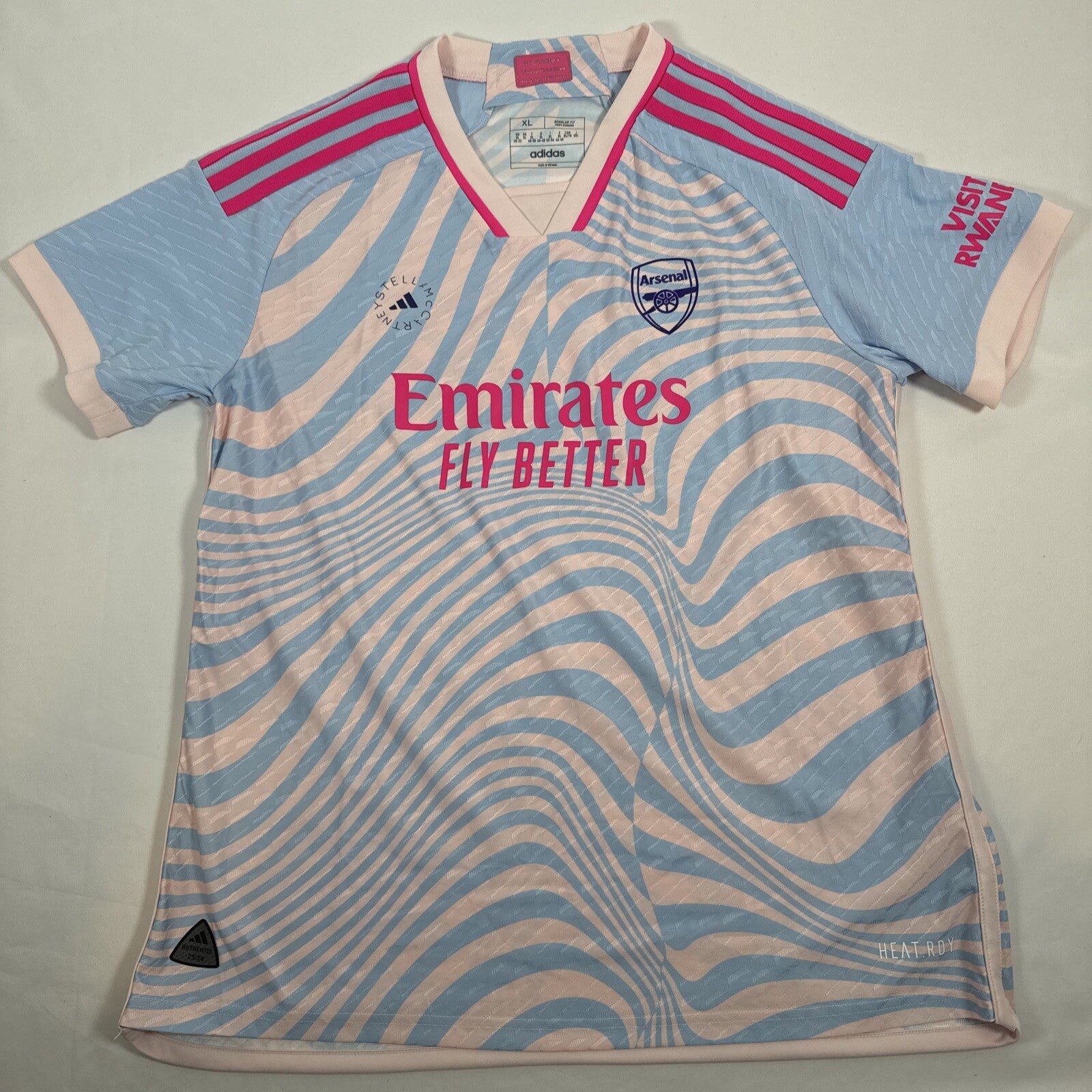 arsenal x mccartney 2023 2024 wo away football shirt heat rdy xl2