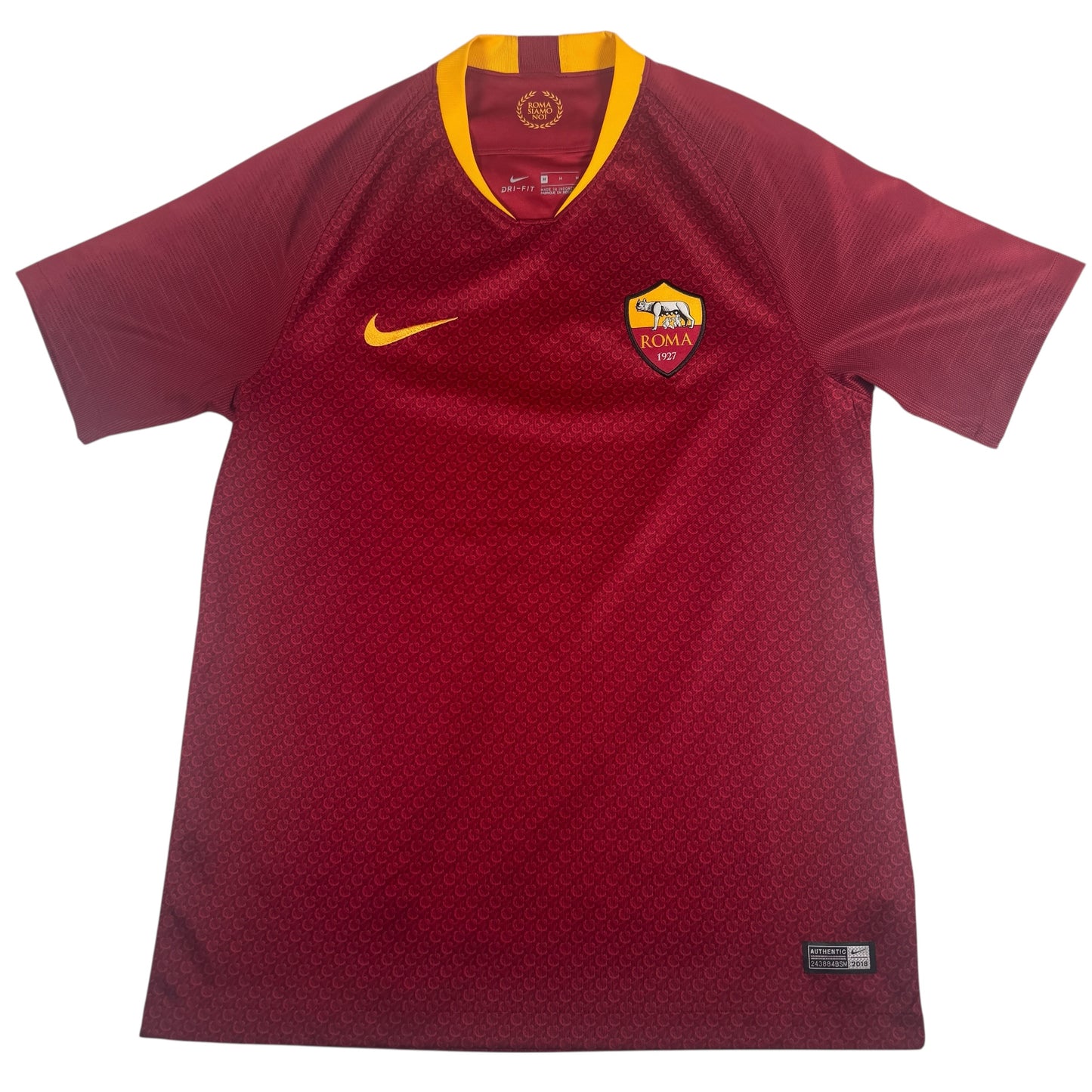 AS Roma 2018/2019 Home Football Shirt Medium – Football Shirt Kingdom