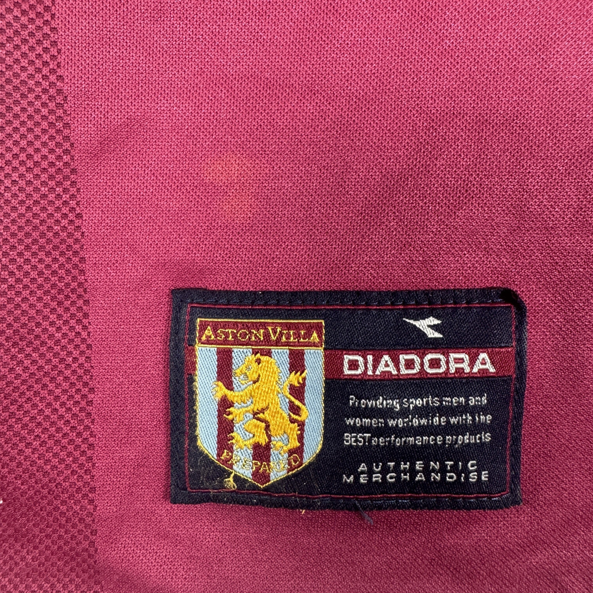 Aston Villa 2001/2002 Home Football Shirt Medium