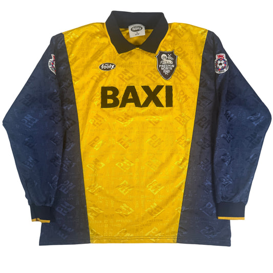 Preston North End 1995/1996 Third Long Sleeve Football Shirt XL