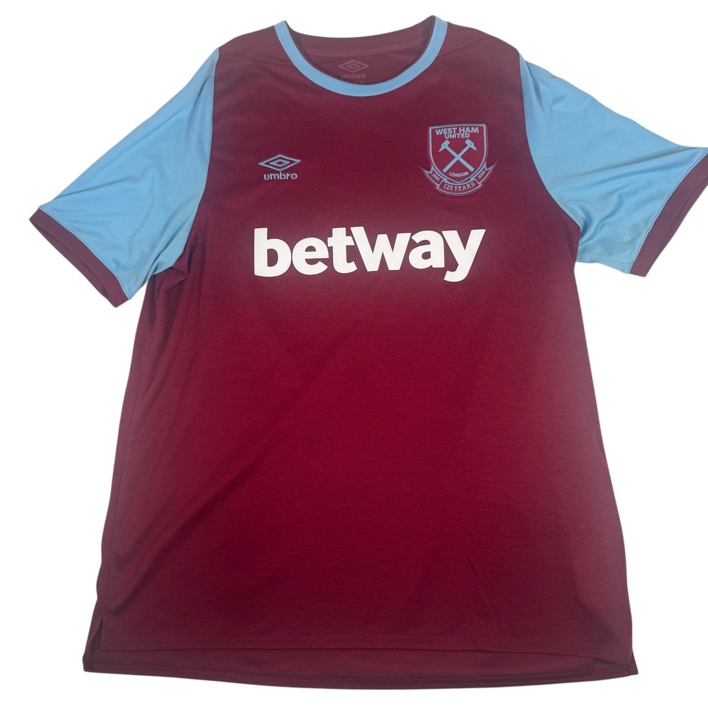 West Ham United 2020/2021 125 Years Home Football Shirt XXL 2XL – Football Shirt Kingdom