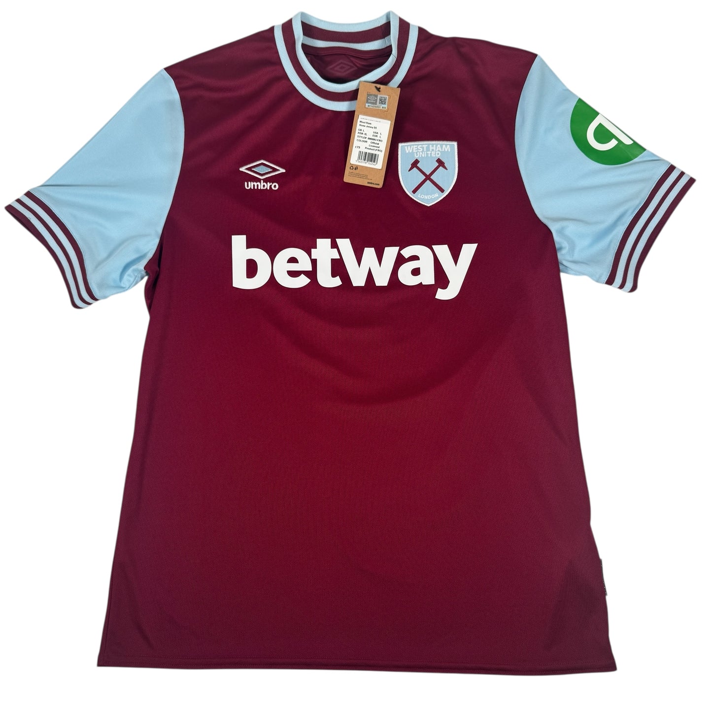 West Ham United 2024/2025 Home Football Shirt Large BNWT – Football Shirt Kingdom