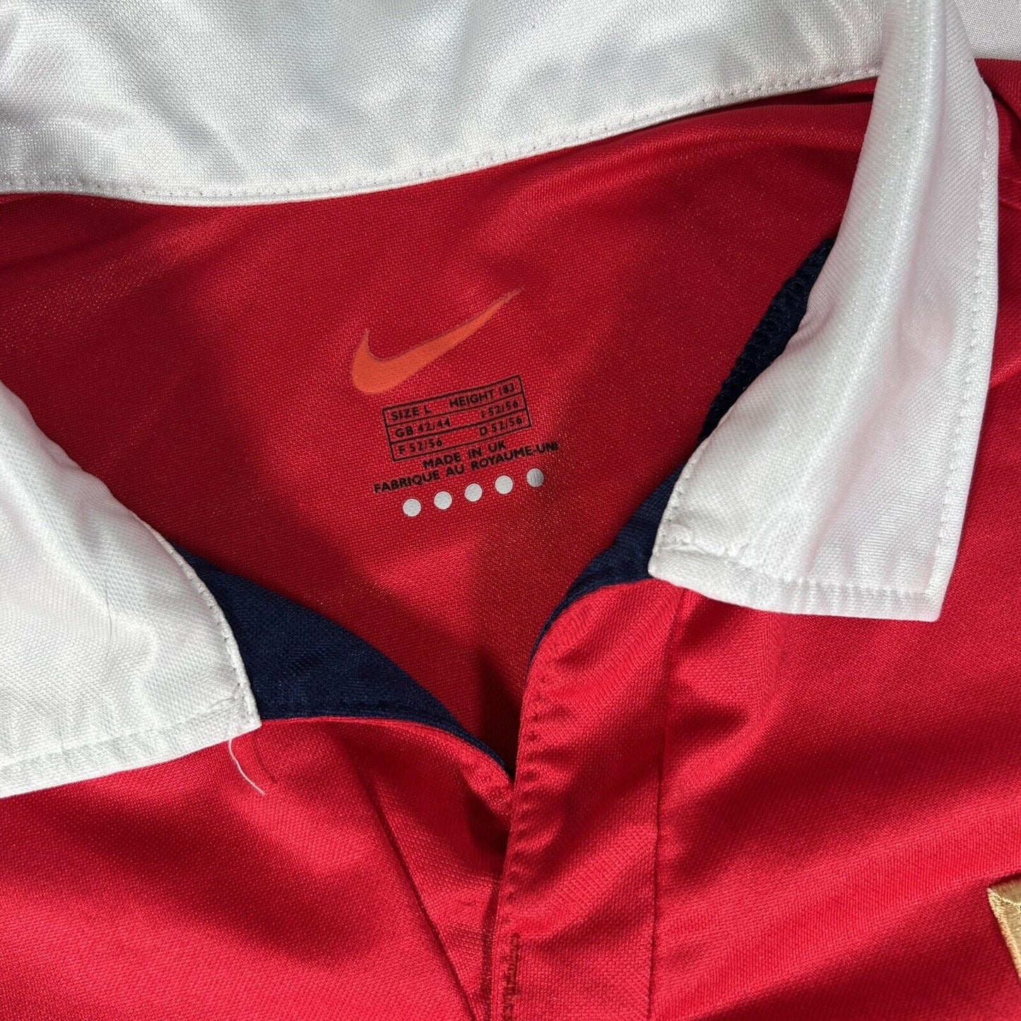 arsenal 1999 2000 home football shirt men s large 14