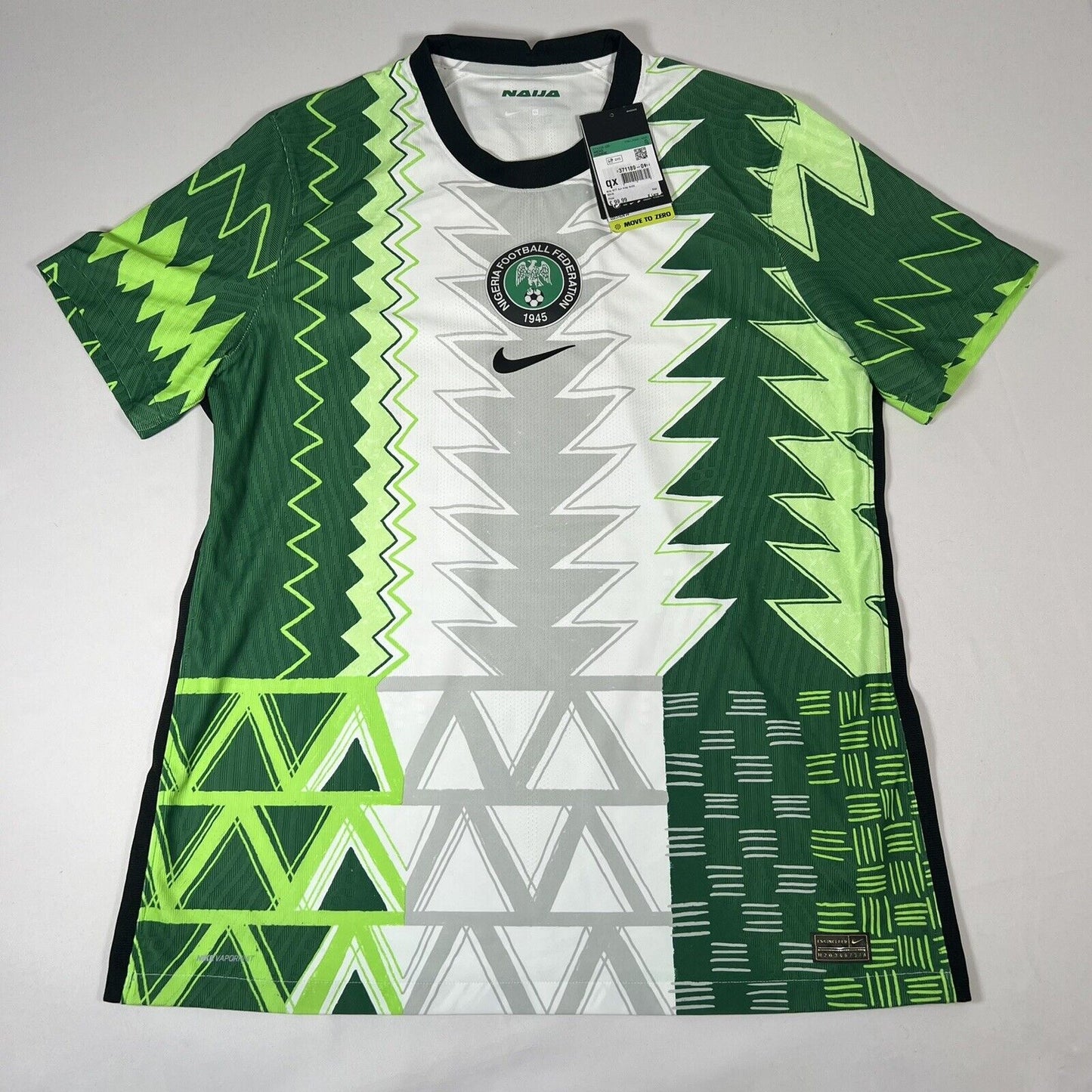 nigeria 2020 home football shirt player spec bnwt vaporknit xl2